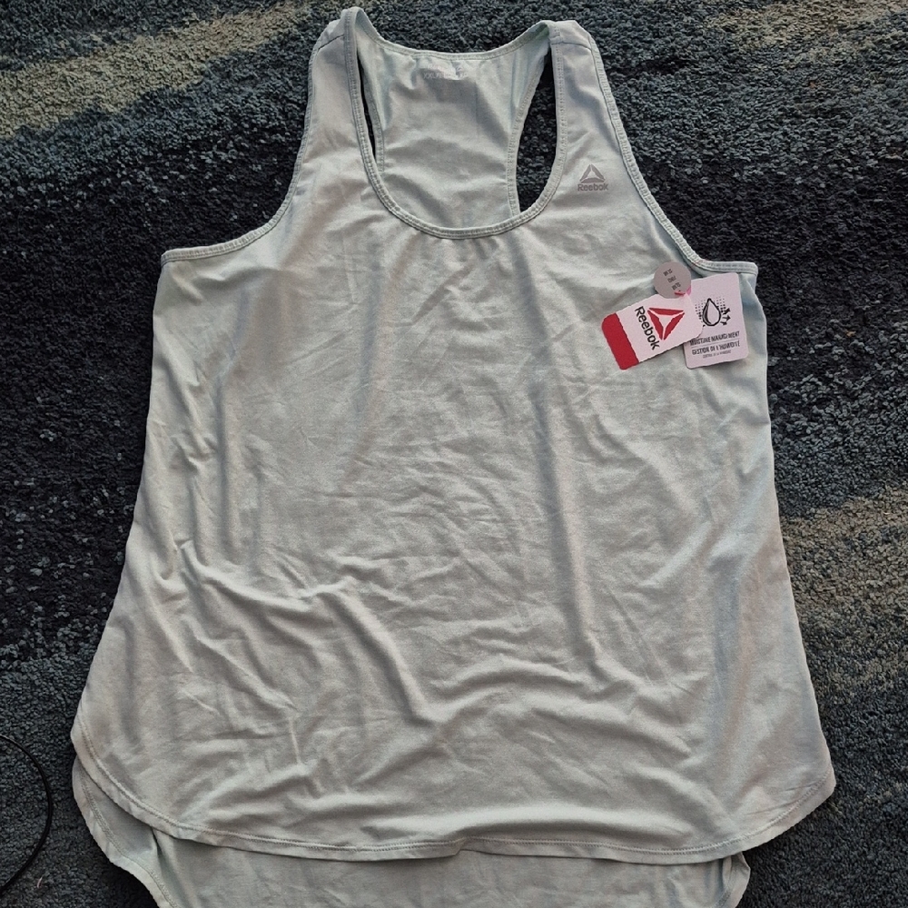 NWT Reebok Women's Soft Turquoise Tank Top Size Xxl